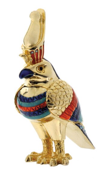 Horus Jeweled Box Sculpture Art Decorative Figurine